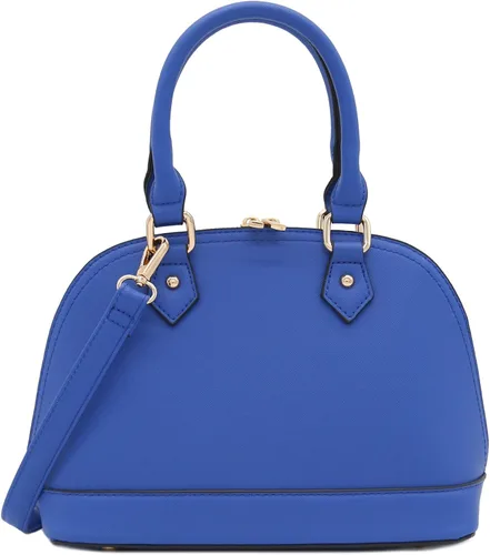 Vista 8 de Bolso de mano clásico Saffiano abovedado con cremallera perimetral Beige