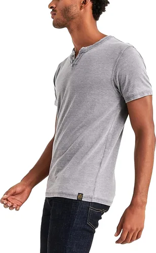 Vista 3 de Lucky Brand Venice Burnout - Camiseta de cuello con muesca y dos botones para hombre