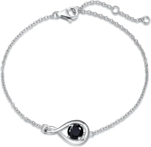 Vista 20 de FANCIME 925 Sterling Silver Infinity Birthstone Bracelets for Women abr-04