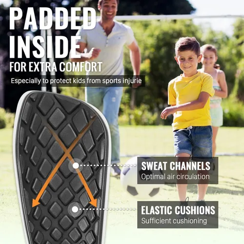 Vista 3 de Northdeer - Espinilleras de fútbol para niños y adultos. Mangas con bolsillo de inserción optimizado - Protección de fútbol para niños, niñas