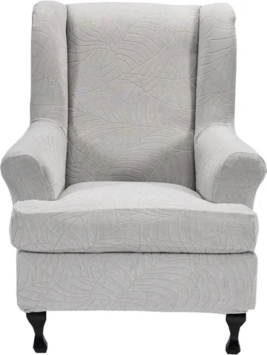 Vista 40 de CRFATOP 2 fundas elásticas para silla con respaldo de alas de mariposa, fundas de tela de elastano con respaldo de ala, fundas para sillón con parte