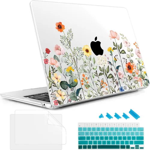 Vista 8 de May Chen Funda rígida de plástico para MacBook Air de 13.6 pulgadas 2026 2025 2024-2022 M5 A3449 M4 A3240 M3 A3113 M2 A2681, carcasa rígida