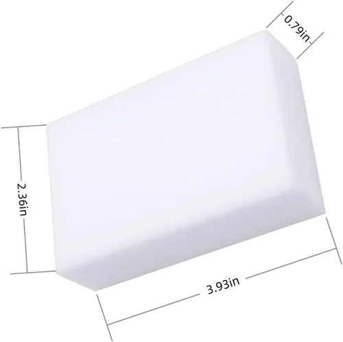 Vista 5 de Esponja de melamina, paquete de 100 esponjas mágicas, almohadillas de limpieza de espuma, esponja multifuncional para limpieza del hogar
