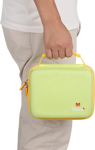 Vista 8 de Estuche de transporte de almacenamiento compatible con el juego de letras magnéticas Leapfrog Fridge Phonics, amarillo, solo funda