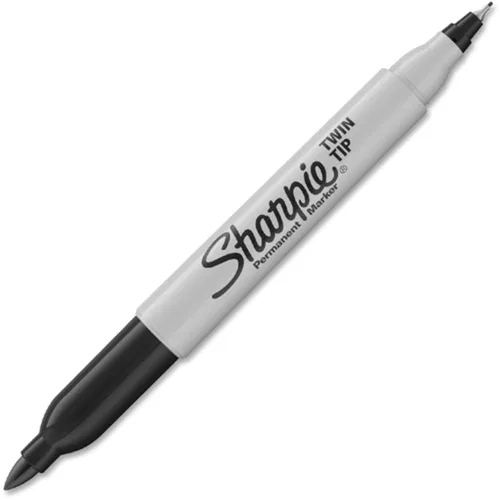 Vista 7 de Sharpie Punta Doble Permanente Punta Fina Punta Ultra Fina Negro