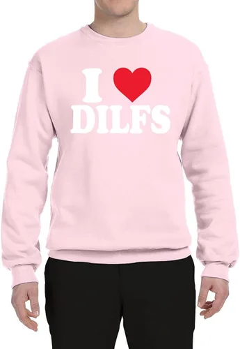 Vista 3 de Wild Bobby I Love DILFS R-Rated Father's Day Humor Unisex Crewneck Sweatshirt