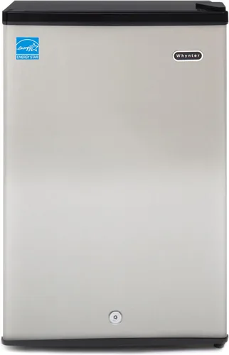 Vista 6 de Whynter Congelador Vertical Pequeño Mini Con Cerradura para Dormitorios, Residencias Universitarias, Garajes, Oficinas CUF-110B, Negro Energy Star