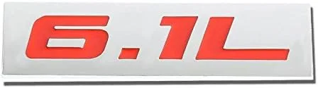 Vista 18 de 1.5L Negro/Cromo Aleación de Aluminio Auto Maletero Puerta Guardabarros Parachoques Insignia Calcomanía Emblema Cinta Adhesiva Pegatina