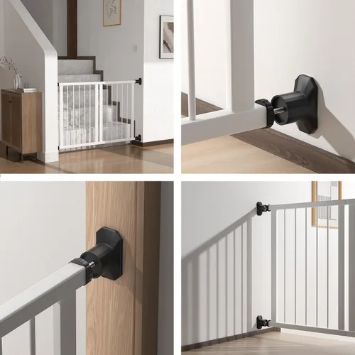 Vista 4 de ICERO - Protector de pared extensor de puerta de bebé (paquete de 8) - Kit de extensión de puertas montadas a presión extiende puertas de seguridad