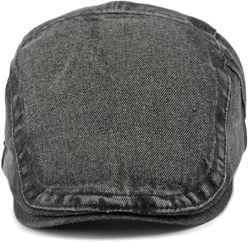 Vista 3 de Gorra de Newsboy para hombre, ajustable, plana, Ivy Gatsby, gorra de conducción de cabbie, transpirable, de algodón, gorra de golf