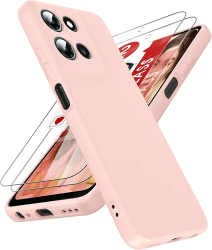 Vista 129 de LeYi Funda para Motorola Moto G Play 4G 2024: Funda para Moto G Play 4G 2024 con funda delgada y antiarañazos, silicona líquida a prueba de golpes