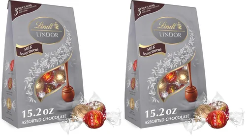 Vista 36 de Lindt Lindor - Trufas de chocolate extra oscuro 60 %, caramelo de chocolate negro con centro de trufa suave y derretida, ideal para regalar, 5.1