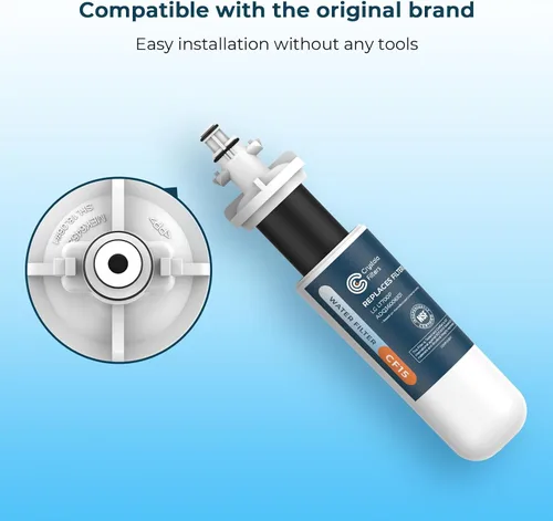 Vista 3 de Crystala Filters Repuesto para filtro de agua LG LT700P/ADQ36006101, NSF 42 compatible con Kenmore Clear 9690, 469690, ADQ36006101, ADQ36006102