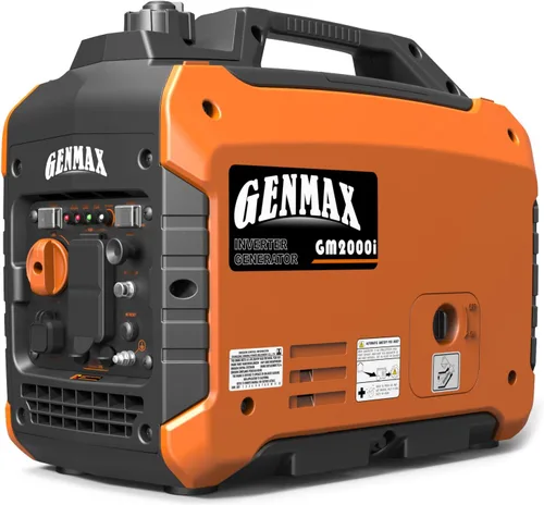 Vista 20 de GENMAX Generador portátil, motor de gas ultra silencioso de 1200 W, cumple con la EPA, función de modo ecológico, ultraligero para uso doméstico