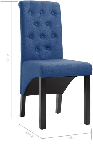 Vista 2 de Dining Chairs,Dining Room Chairs,Kitchen Chairs Suitable for Daily Meals Or Special Events Such As Meetings, Weddings and Celebrations.2 Pcs Blue