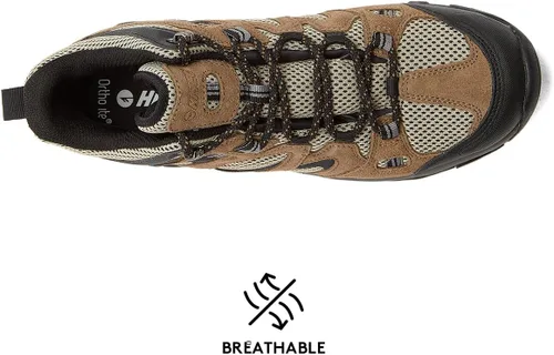 Vista 5 de HI-TEC Ravus WP - Botas de senderismo impermeables para hombre, ligeras y transpirables para exteriores