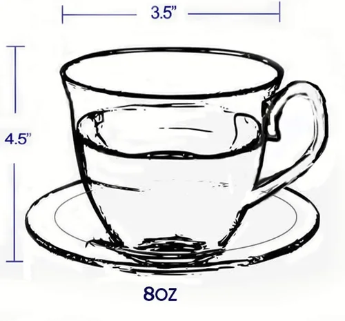 Vista 6 de Lorren Home Trends 230-1234 Tazas y platillos, talla única, rojo