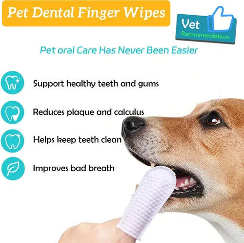Vista 2 de Toallitas dentales para mascotas (50 unidades)