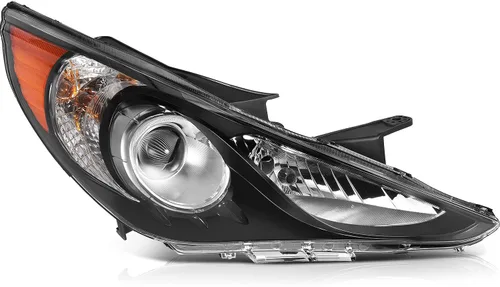 Vista 21 de Conjunto de faros delanteros LSAILON para Hyundai Sonata 2011-2014 Carcasa negra+92101-3Q000+luz alta: H1