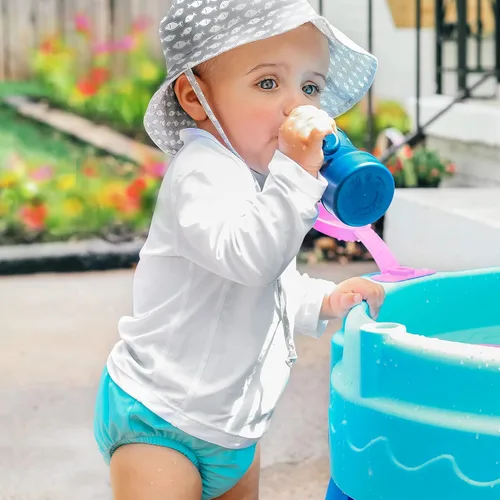 Vista 3 de i Play, de Green Sprouts - Pañal de natación reutilizable para niños y bebés, Pañal de natación reutilizable de broche, XL
