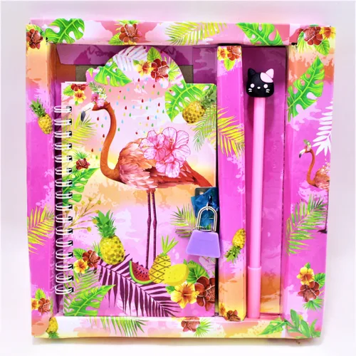Diario estampado flamenco 10x13cm de Fantasías New York