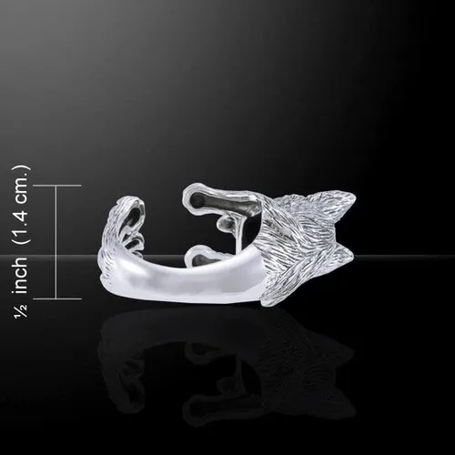 Vista 5 de Anillo de plata de ley para perro pastor alemán de Peter Stone Jewelry