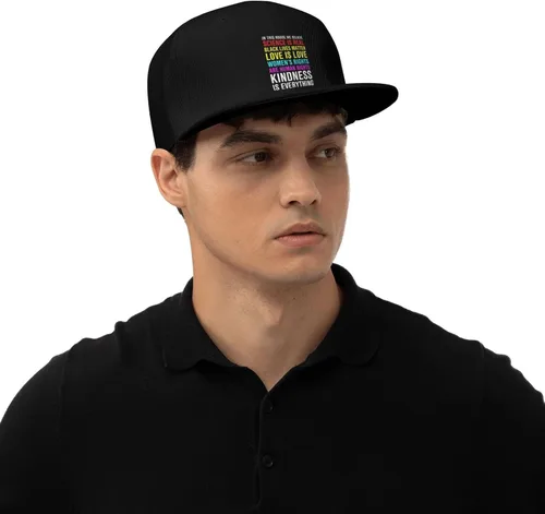 Vista 53 de Pride Flag in This House We Believe Science is Real Black Lives Matter Baseball Hats for Men Dad Hat,Black