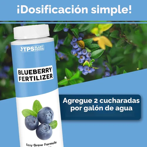 Vista 3 de Fertilizante de arándanos - Alimento vegetal líquido para bayas más grandes, mejor producción de frutas y desarrollo de raíces más fuerte, 8 onzas