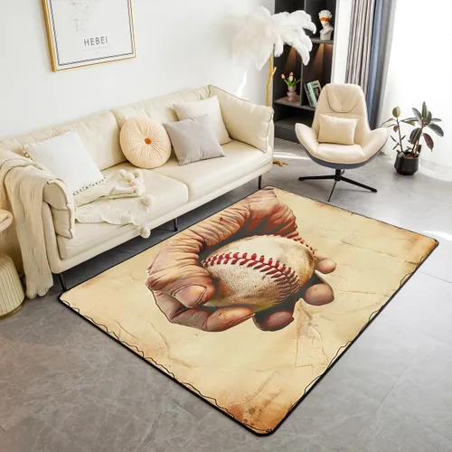 Vista 24 de Erosebridal Cowboys - Alfombra antideslizante de 3 x 5 pies, alfombra de caballos occidentales, tapete decorativo para interiores, montañas
