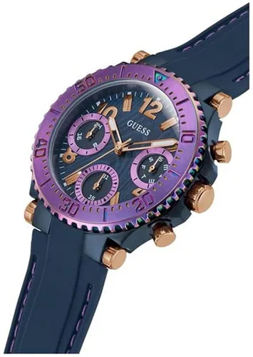 Vista 4 de GUESS Cosmic Collection Reloj analógico con esfera azul para mujer GW0466L2 azul Azul