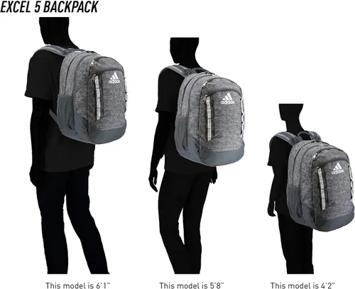 Vista 5 de adidas Excel - Mochila, Negro, talla única