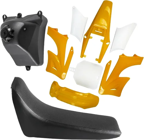 Vista 9 de Kit completo de carenado de guardabarros de plástico con juego de guardabarros, tanque de combustible y asiento para motocicletas Pit Dirt Bikes