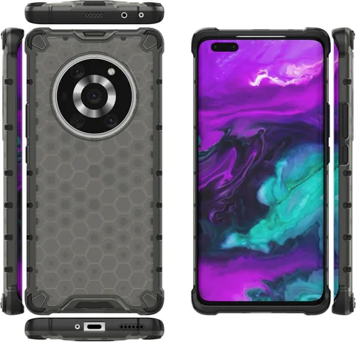 Vista 262 de Funda para Honor Magic3 5G, funda para Honor Magic3 5G Case 2 en 1 Funda para teléfono Negro