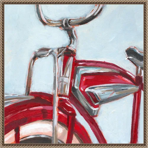 Vista 15 de Amanti Art Framed Canvas Wall Art 16x16 Retro Cycle II by Ethan Harper, Framed Wall Art Canvas, Abstract Artwork, Traditional Decor, Small Poster