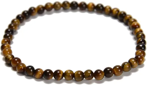 Vista 7 de JM Design Pulsera de cuentas redondas lisas de amazonita pequeña, tamaño 0.157 in, 7.5 pulgadas de longitud
