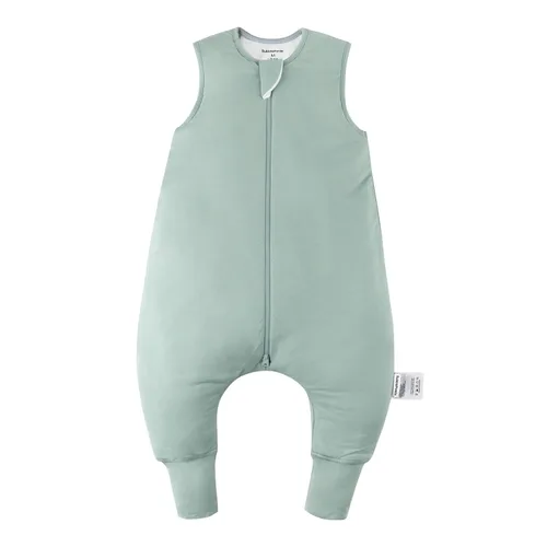 Vista 13 de BubblePanda - Saco de dormir para niños pequeños hecho de rayón de bambú con pies 1.0 tog, saco de dormir transpirable 6-12 meses, manta portátil