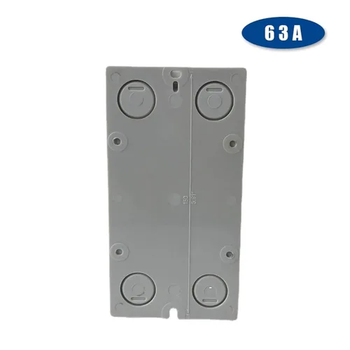 Vista 4 de YMD11-63D ON-OFF Interruptor de desconexión aislador de dos posiciones 63A 3P candado Cam Changeover 1 unids (base negra 3P)