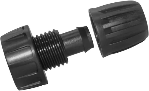 Vista 5 de Hooshing 4 tubos de riego por goteo de 1/2 pulgada a grifo, adaptador de manguera de jardín de 3/4 a 1/2 pulgadas, adaptador de manguera de riego