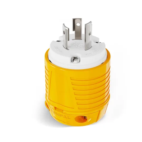 Vista 14 de RVGUARD extremos de cable de extensión macho y hembra, juego de enchufe y conector de repuesto de hoja recta de 15 A 125 V de servicio pesado, tipo