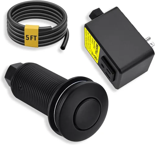 Vista 14 de BESTILL Kit de interruptor de aire para eliminación de basura - Certificado UL, botón de interruptor superior de fregadero sin cable para triturador