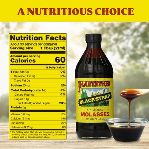 Vista 2 de Plantation Molasses, Blackstrap, 15 onzas