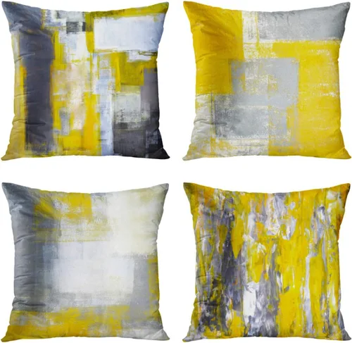 Vista 7 de Britimes - Juego de 4 fundas de almohada decorativas de 18 x 18, para sofá, sillón, decoración del hogar