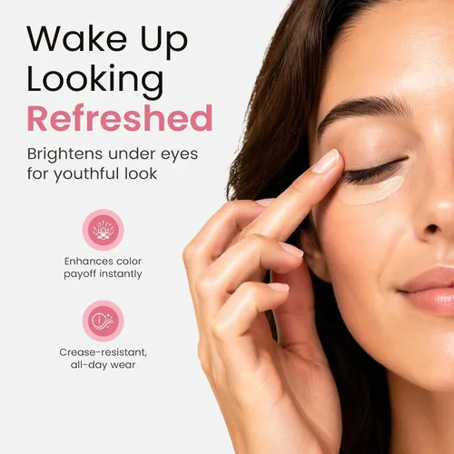 Vista 3 de Sorme Cosmetics PRO Sombra de ojos, prebase de ojos todo en uno para un maquillaje de ojos suave y resistente a pliegues, impermeable y de larga