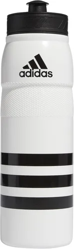 Vista 9 de Botella de agua deportiva reutilizable de plástico adidas 750 ml (28 oz) para estadio Negro/Blanco