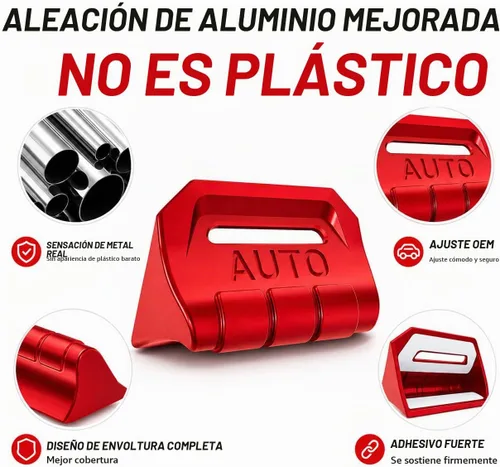Vista 4 de para Jeep Wrangler JL JLU 2018-2026 y accesorios Gladiator JT 2020-2026, juego de 10 pomos de aluminio y cubierta de botón para interruptor de Rojo
