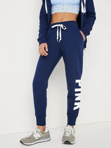 Vista 3 de Victorias Secret Joggers de forro polar rosa