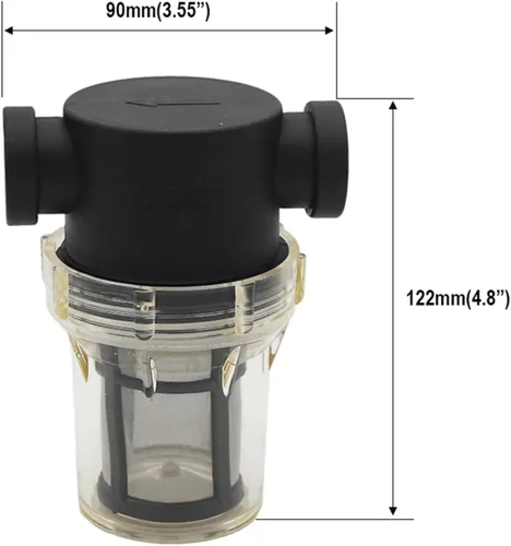 Vista 4 de Inline Filter For Home Brewing 150 Micron 100 Mesh Water & Beer Filtering joyful(C 6mm Hose Barb)