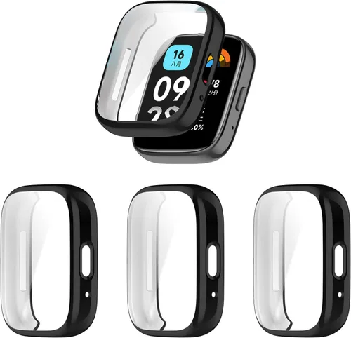 Vista 11 de Funda protectora de pantalla compatible con Xiaomi Redmi Watch 3 Lite, funda de TPU suave y ultradelgada, protector de pantalla para Xiaomi Redmi