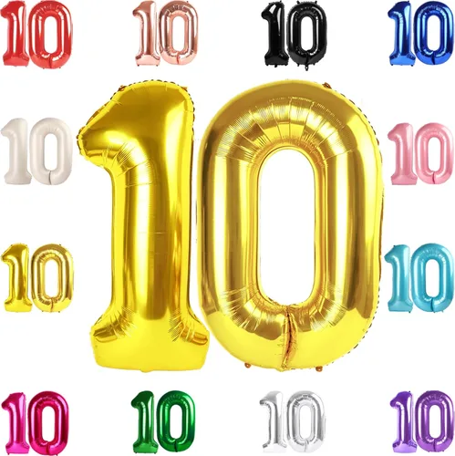 Vista 285 de Globo negro del número 0 de 40 pulgadas – globo número 0, decoraciones