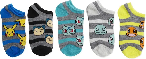 Vista 2 de Pokemon Boys 5 Pack No Show Socks